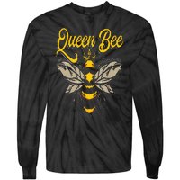 Beekeeping Bee Queen Crown Beekeeper Tie-Dye Long Sleeve Shirt