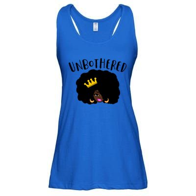 Beautiful Black Queen Afro Crown Unbothered Brown Skin Queen Gift Ladies Essential Flowy Tank