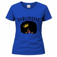 Beautiful Black Queen Afro Crown Unbothered Brown Skin Queen Gift Women's T-Shirt