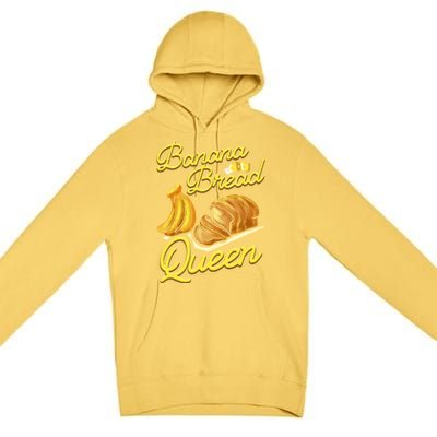 Banana Bread Queen Baking Vegan Baker Gift Premium Pullover Hoodie