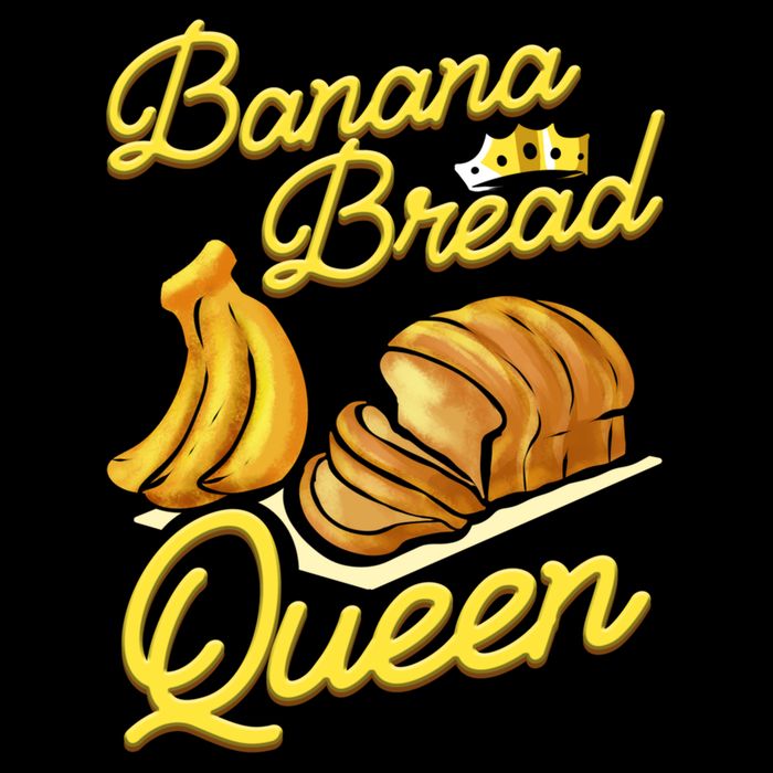 Banana Bread Queen Baking Vegan Baker Gift Flat Bill Trucker Hat