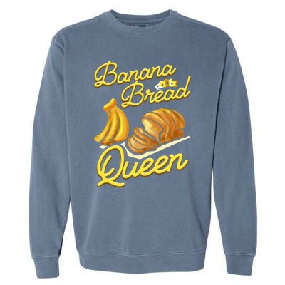 Banana Bread Queen Baking Vegan Baker Gift Garment-Dyed Sweatshirt