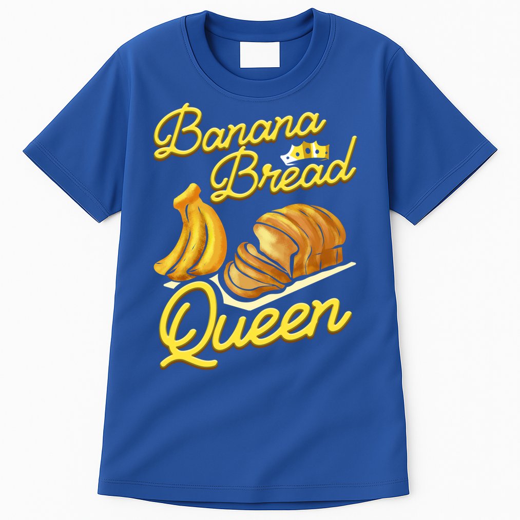 Banana Bread Queen Baking Vegan Baker Gift Tall T-Shirt