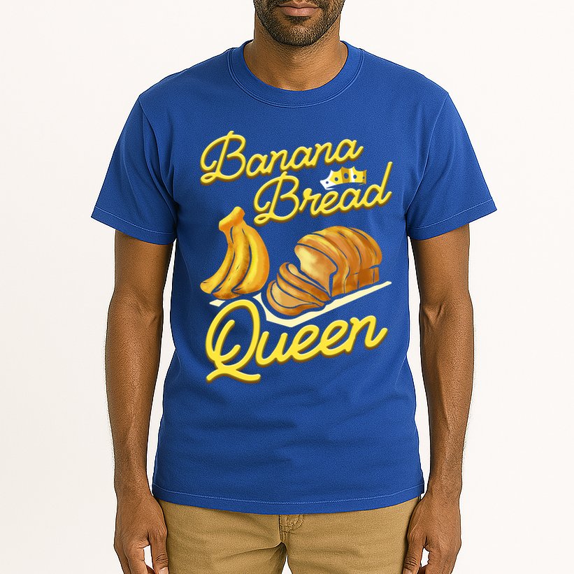 Banana Bread Queen Baking Vegan Baker Gift Tall T-Shirt