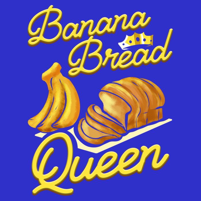 Banana Bread Queen Baking Vegan Baker Gift Tall T-Shirt