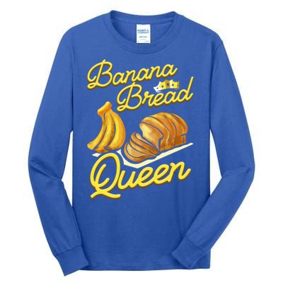 Banana Bread Queen Baking Vegan Baker Gift Tall Long Sleeve T-Shirt