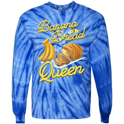 Banana Bread Queen Baking Vegan Baker Gift Tie-Dye Long Sleeve Shirt