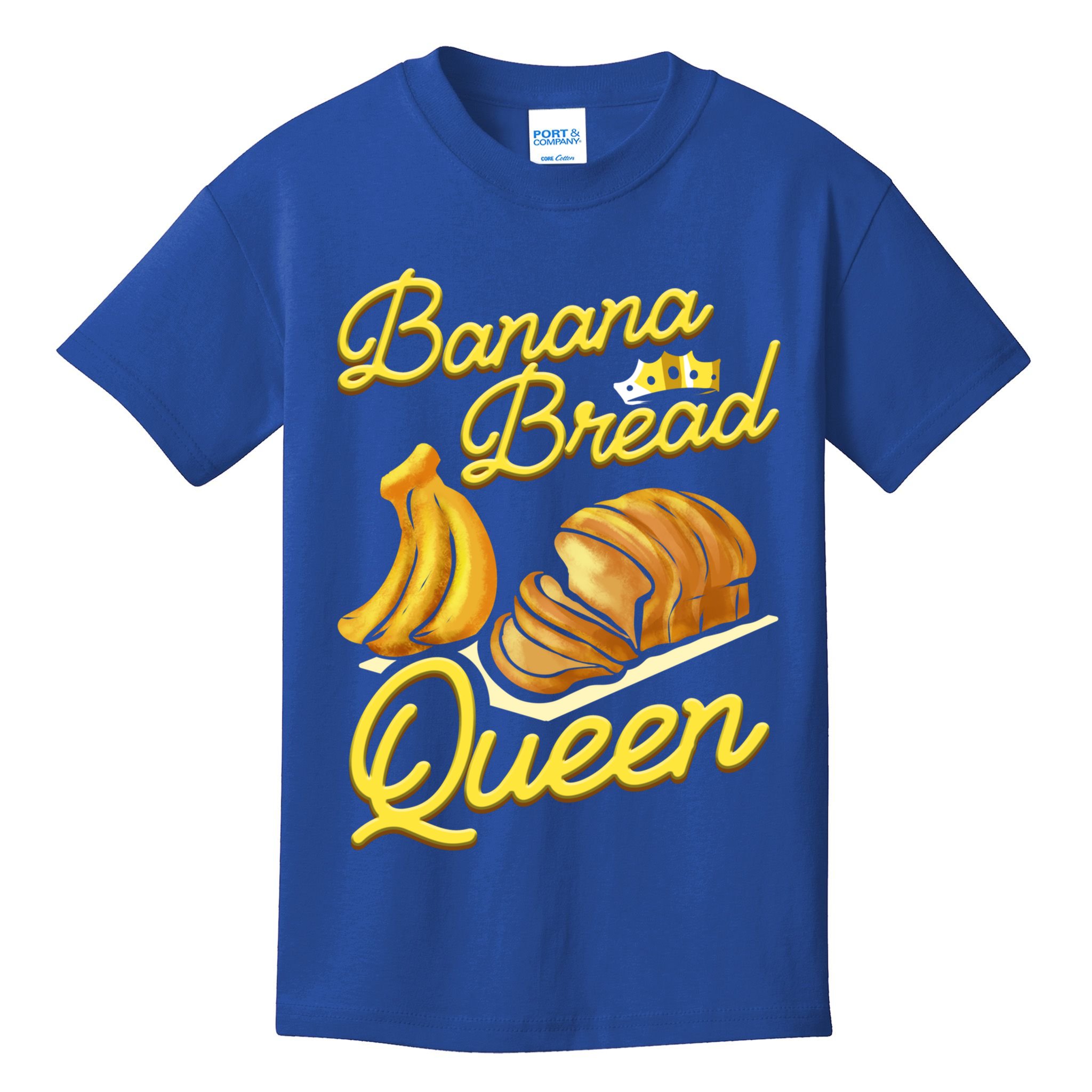 Banana Bread Queen Baking Vegan Baker Gift Kids T-Shirt