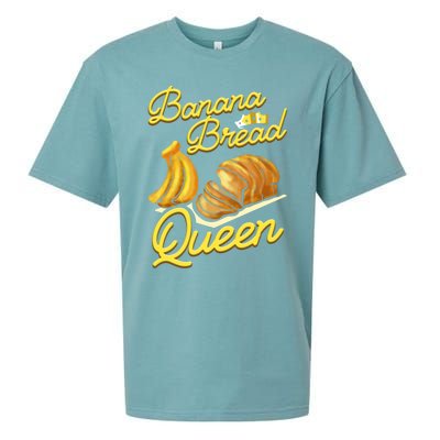 Banana Bread Queen Baking Vegan Baker Gift Sueded Cloud Jersey T-Shirt