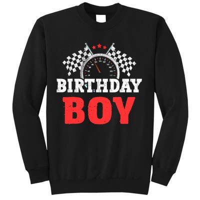 Birthday Boy Race Car Racing Car Driver Birthday Crew Sweatshirt