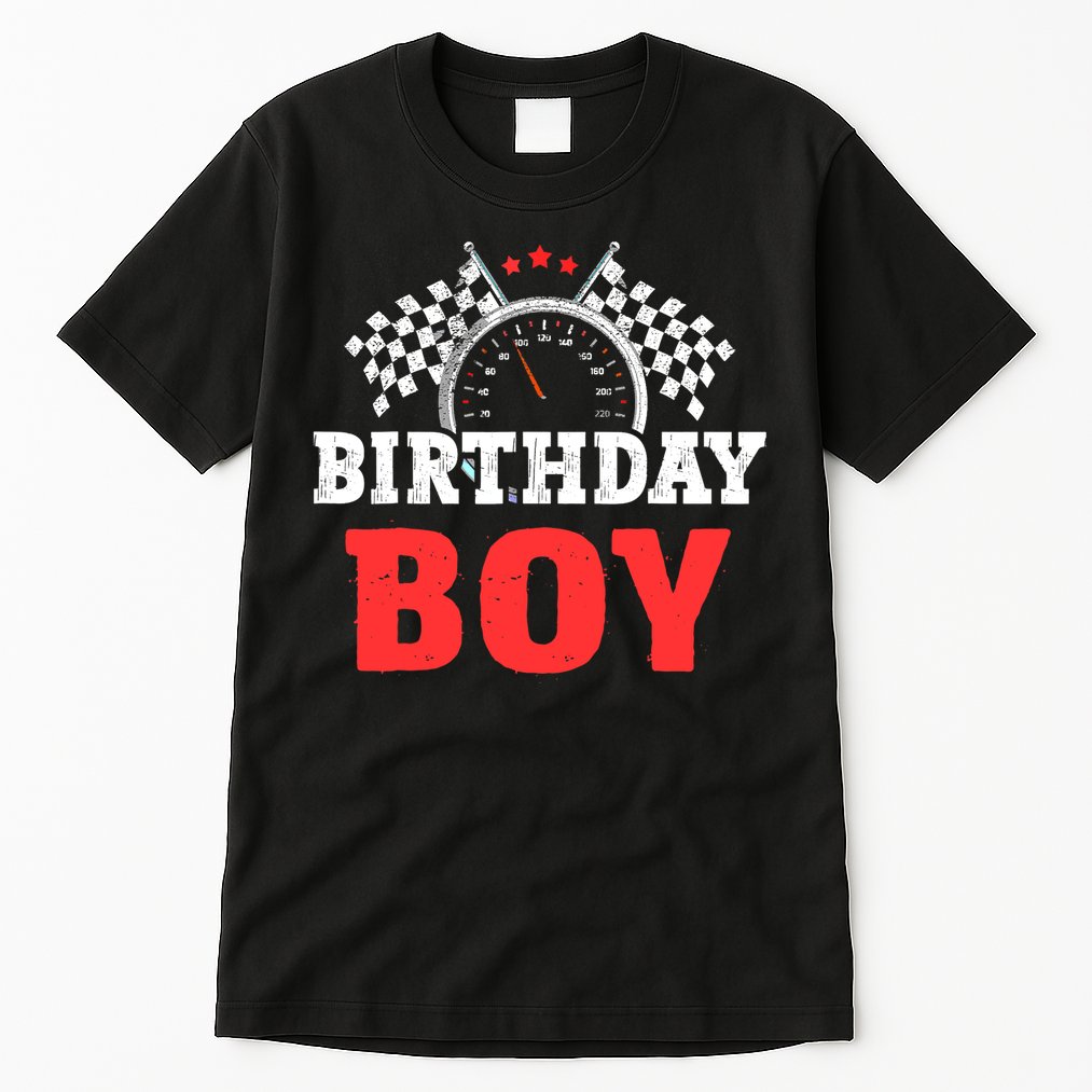 Birthday Boy Race Car Racing Car Driver Birthday Crew Tall T-Shirt