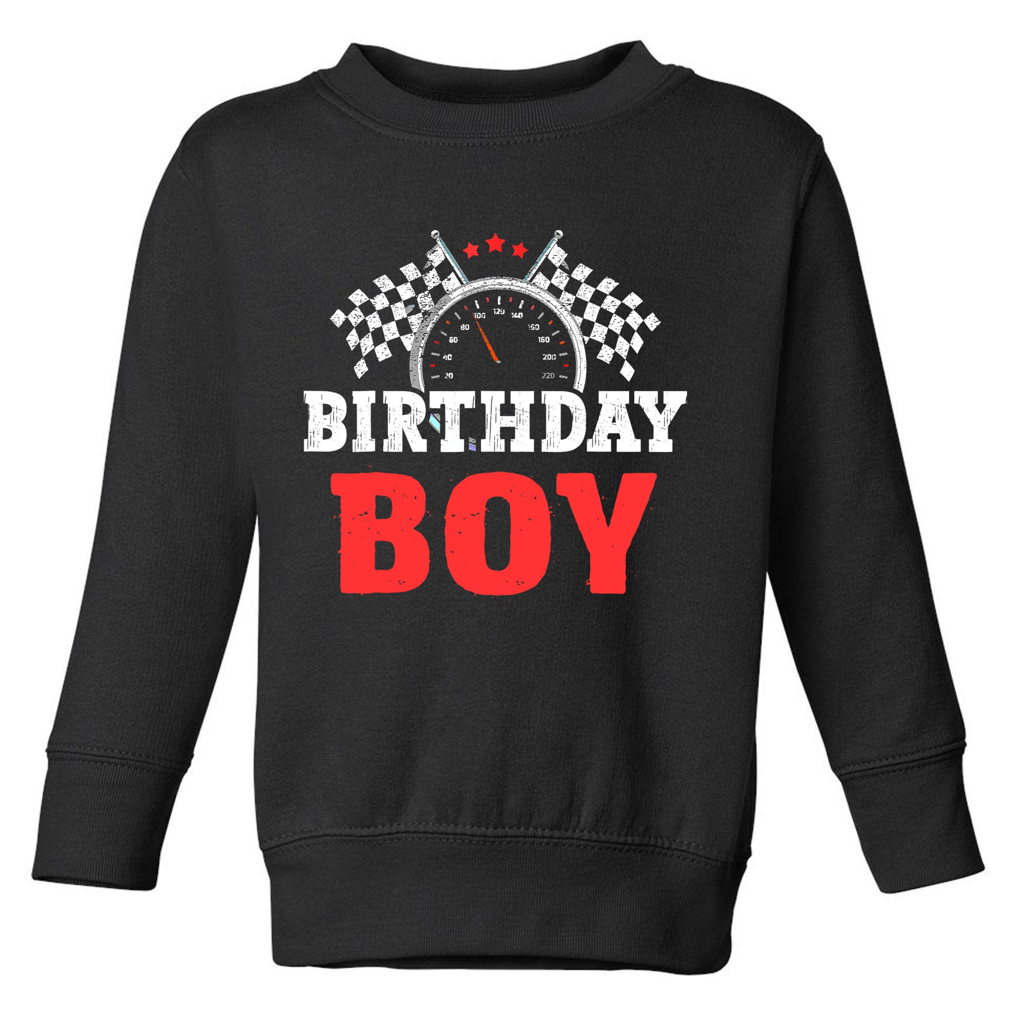 Birthday Boy Race Car Racing Car Driver Birthday Crew Toddler Sweatshirt
