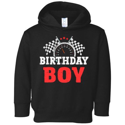 Birthday Boy Race Car Racing Car Driver Birthday Crew Toddler Hoodie