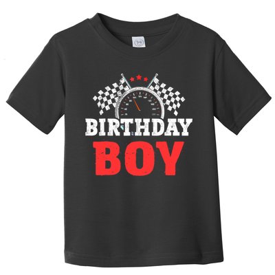 Birthday Boy Race Car Racing Car Driver Birthday Crew Toddler T-Shirt