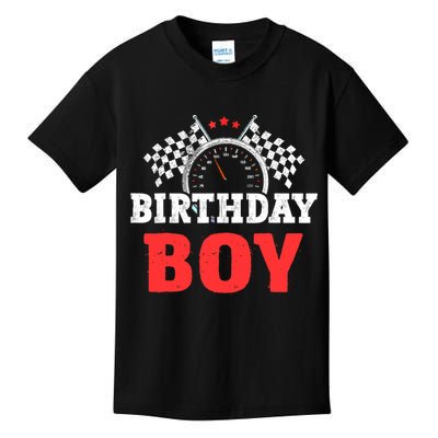 Birthday Boy Race Car Racing Car Driver Birthday Crew Kids T-Shirt