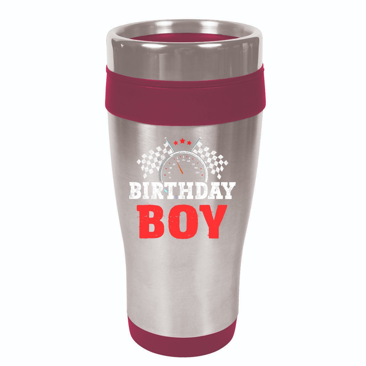 Birthday Boy Race Car Racing Car Driver Birthday Crew 16oz Travel Tumbler