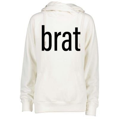 Brat Womens Funnel Neck Pullover Hood