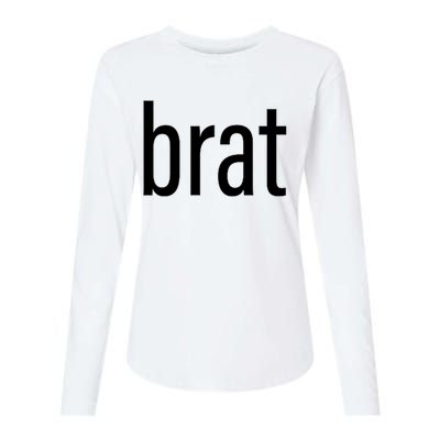 Brat Womens Cotton Relaxed Long Sleeve T-Shirt