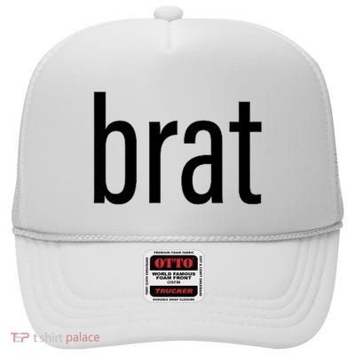 Brat High Crown Mesh Back Trucker Hat