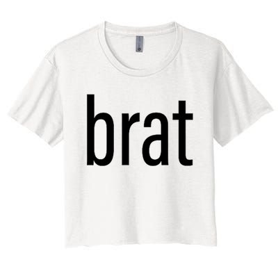 Brat Women's Crop Top Tee