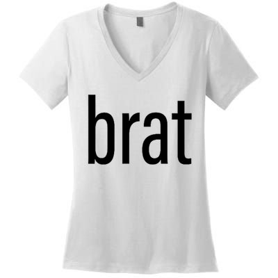 Brat Women's V-Neck T-Shirt