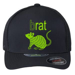 Brat B Rat Mouse Funny Apparel Flexfit Unipanel Trucker Cap