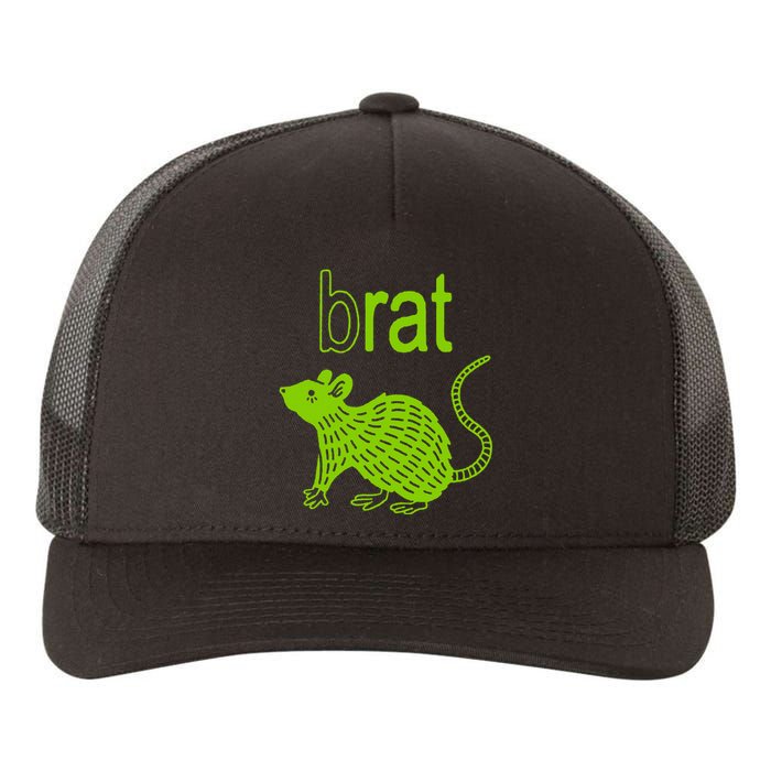 Brat B Rat Mouse Funny Apparel Yupoong Adult 5-Panel Trucker Hat