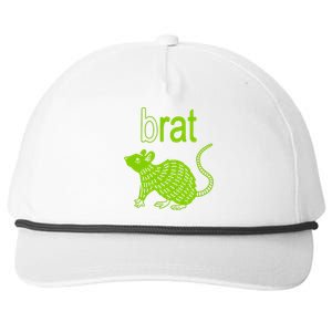 Brat B Rat Mouse Funny Apparel Snapback Five-Panel Rope Hat