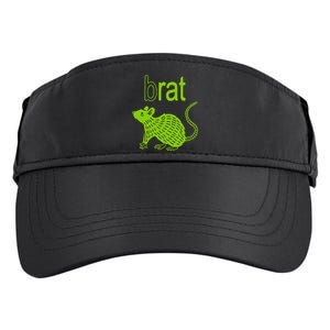 Brat B Rat Mouse Funny Apparel Adult Drive Performance Visor