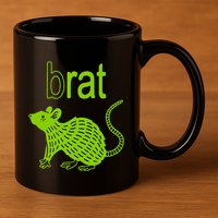 Brat B Rat Mouse Funny Apparel 11oz C Handle Ceramic Mug