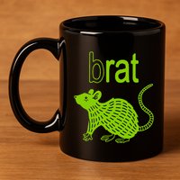 Brat B Rat Mouse Funny Apparel 11oz C Handle Ceramic Mug
