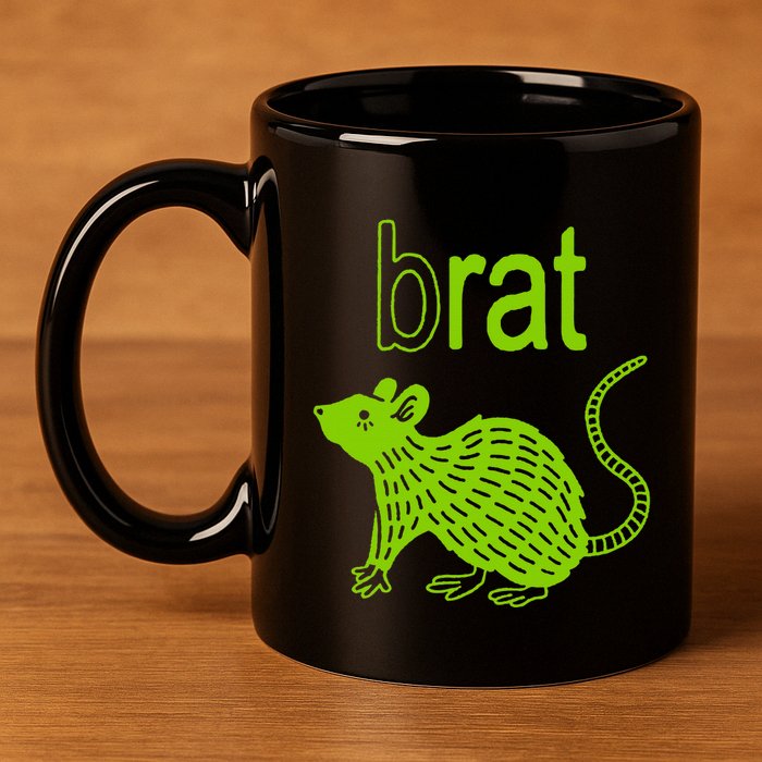 Brat B Rat Mouse Funny Apparel 11oz C Handle Ceramic Mug