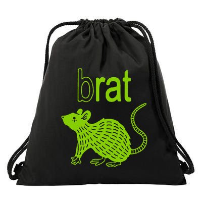 Brat B Rat Mouse Funny Apparel Drawstring Bag