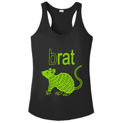 Brat B Rat Mouse Funny Apparel Ladies PosiCharge Competitor Racerback Tank
