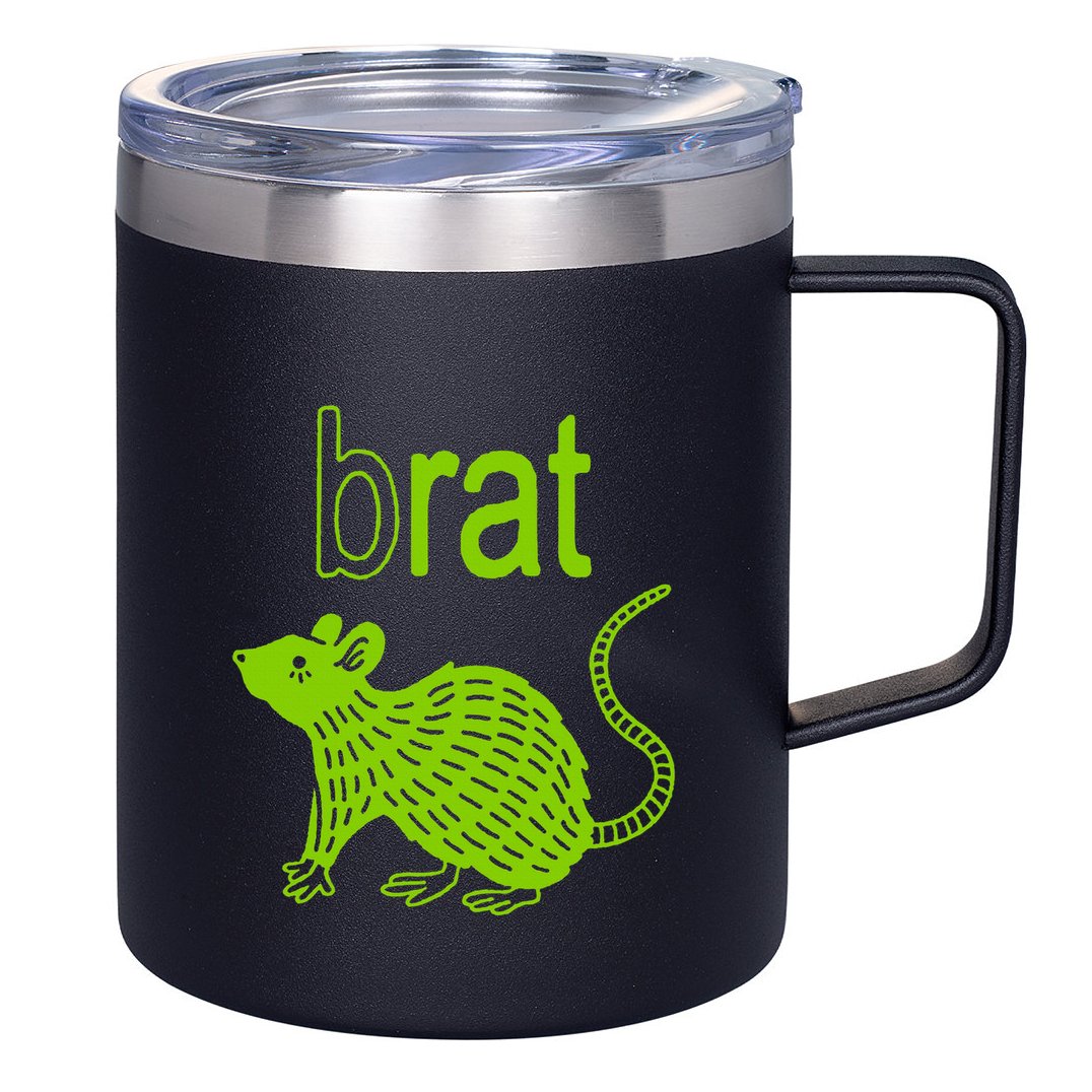 Brat B Rat Mouse Funny Apparel 12oz Stainless Steel Coffee Mug