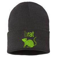 Brat B Rat Mouse Funny Apparel Sustainable Knit Beanie