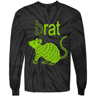 Brat B Rat Mouse Funny Apparel Tie-Dye Long Sleeve Shirt