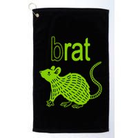 Brat B Rat Mouse Funny Apparel Golf Towel