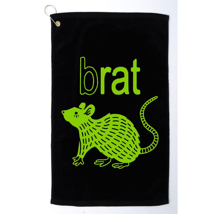 Brat B Rat Mouse Funny Apparel Golf Towel