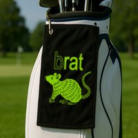 Brat B Rat Mouse Funny Apparel Golf Towel