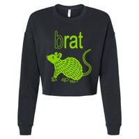Brat B Rat Mouse Funny Apparel Cropped Pullover Crew