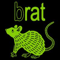 Brat B Rat Mouse Funny Apparel Cropped Pullover Crew