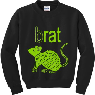 Brat B Rat Mouse Funny Apparel Kids Sweatshirt