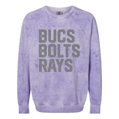 Bucs & Bolts & Rays Colorblast Crewneck Sweatshirt