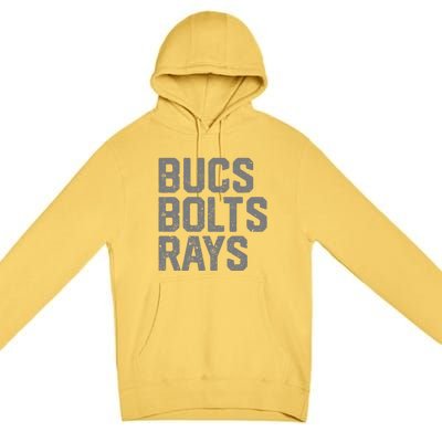 Bucs & Bolts & Rays Premium Pullover Hoodie