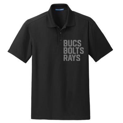 Bucs & Bolts & Rays Dry Zone Grid Polo