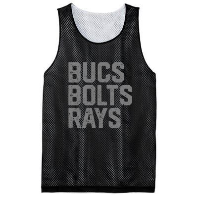 Bucs & Bolts & Rays Mesh Reversible Basketball Jersey Tank