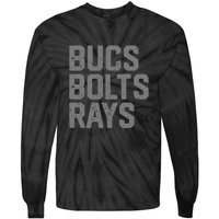 Bucs & Bolts & Rays Tie-Dye Long Sleeve Shirt