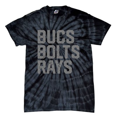 Bucs & Bolts & Rays Tie-Dye T-Shirt