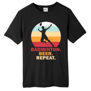 Badminton Beer Repaet Badminton Cool Gift Tall Fusion ChromaSoft Performance T-Shirt